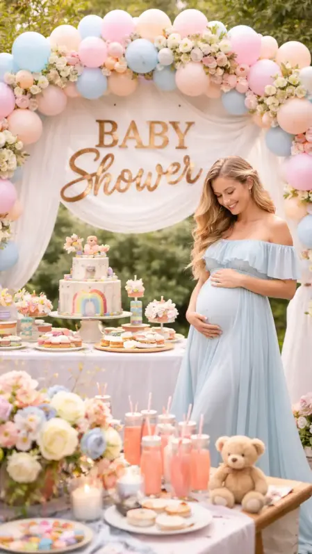 Allestimenti, intrattenimento, musica, effetti speciali per il baby shower