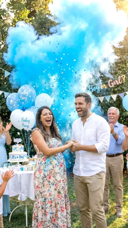 Le nostre Smoke Bombs Rosa e Azzurro sono l'elemento ideale per infondere un'atmosfera magica e carica di emozione nei tuoi Baby Shower e Gender Reveal Party, rendendo i tuoi momenti speciali davvero indimenticabili.