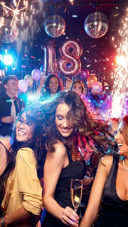 Per il diciottesimo compelanno, Musica e DJ Set, Animazione e Spettacoli originali (come photo booth o artisti), e la scelta di una Location da Sogno (villa, locale, agriturismo)