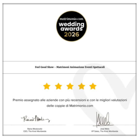 Essere vincitore di questo premio posiziona Matteo Rosati tra i migliori fornitori di servizi per matrimoni a livello nazionale, confermando la sua leadership e l'impatto positivo che il suo lavoro ha sull'esperienza complessiva degli sposi. La metodologia di Matrimonio.com assicura che il premio sia basato su un feedback genuino e verificato, rendendo questo riconoscimento un indicatore affidabile della soddisfazione del cliente e dell'eccellenza operativa.<br />